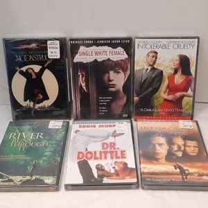Set of 6 DVD movies